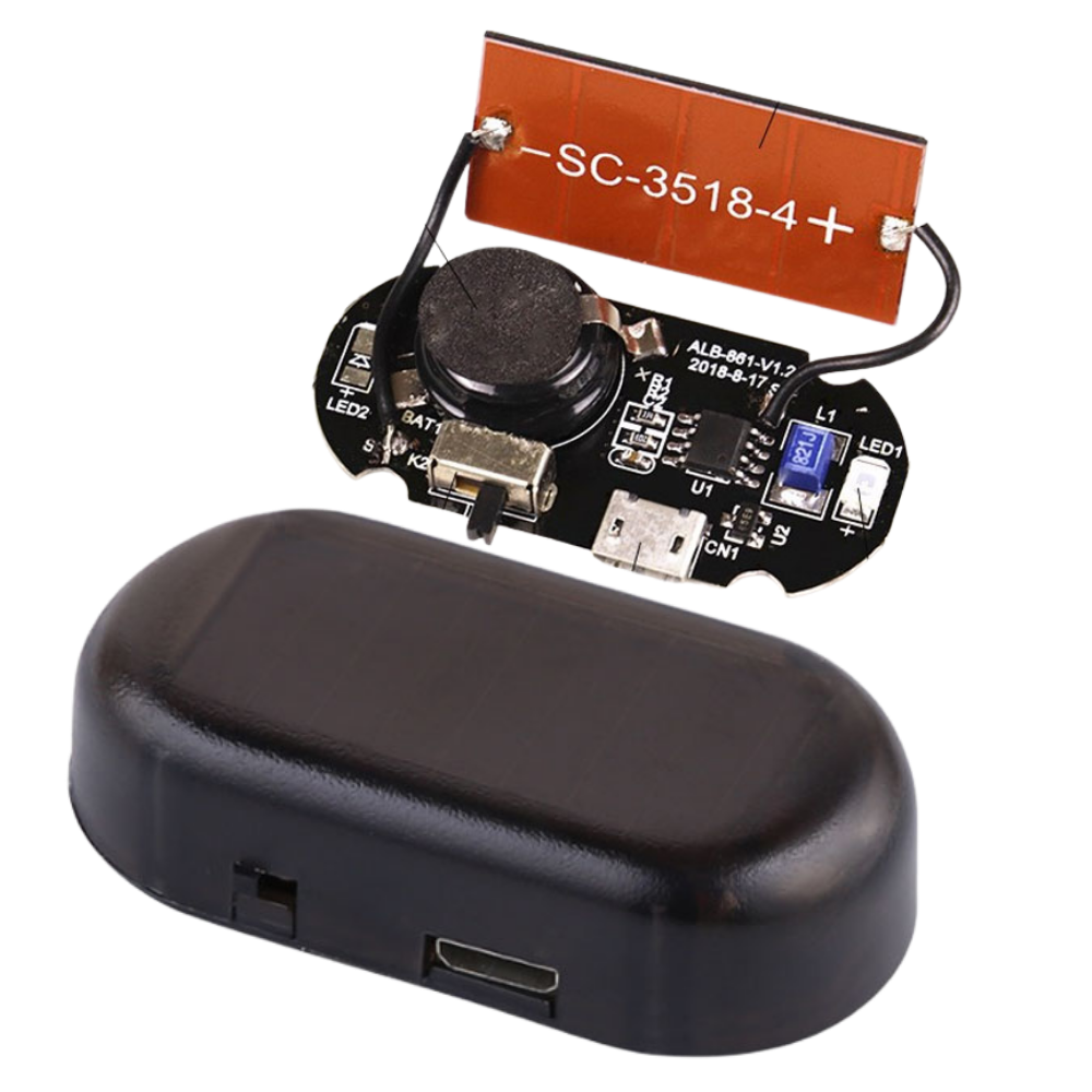 Feu d'avertissement à énergie solaire pour voiture - Ozerty