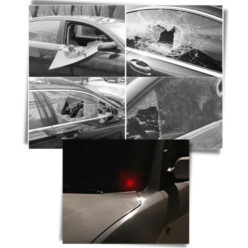 Feu d'avertissement à énergie solaire pour voiture - Ozerty