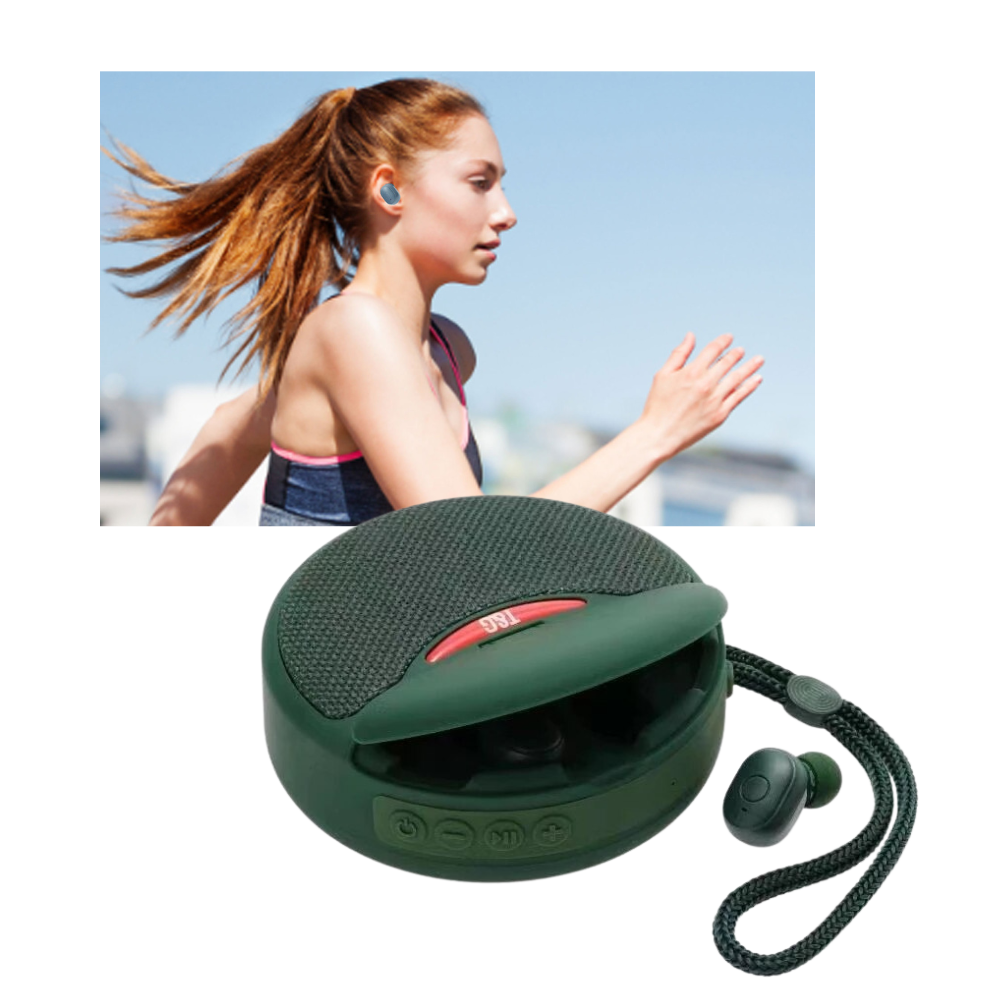 Haut-parleur bluetooth sans fil avec oreillettes - Ozerty