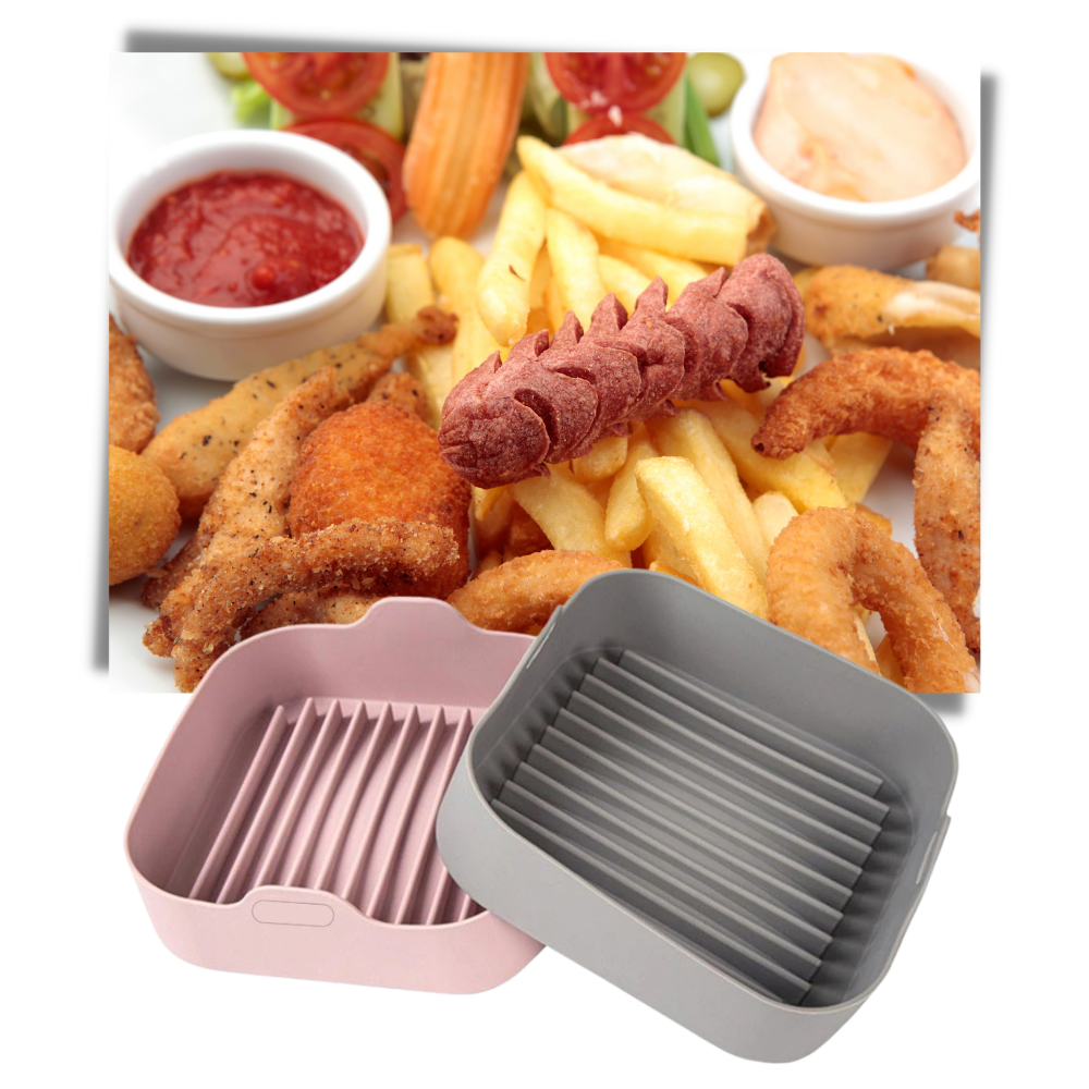 Poêle carré en silicone écologique - Ozerty