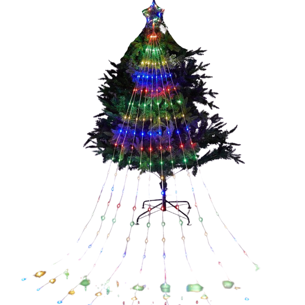 Lumières de Noël en cascade -multicolore/   - Ozerty