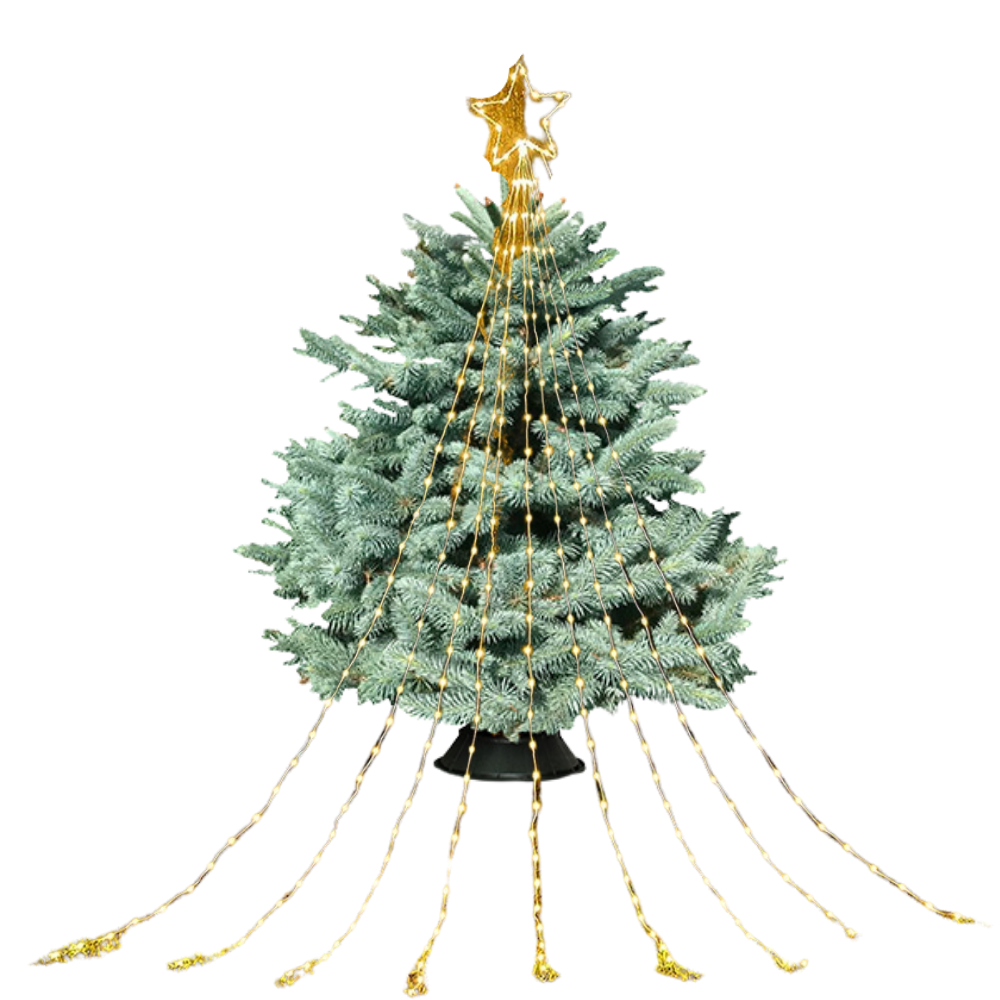 Lumières de Noël en cascade -Blanc chaud/   - Ozerty