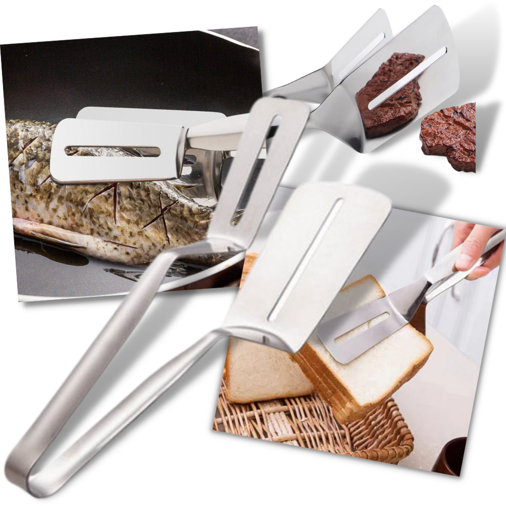 Spatule et pinces en acier inoxydable - Ozerty