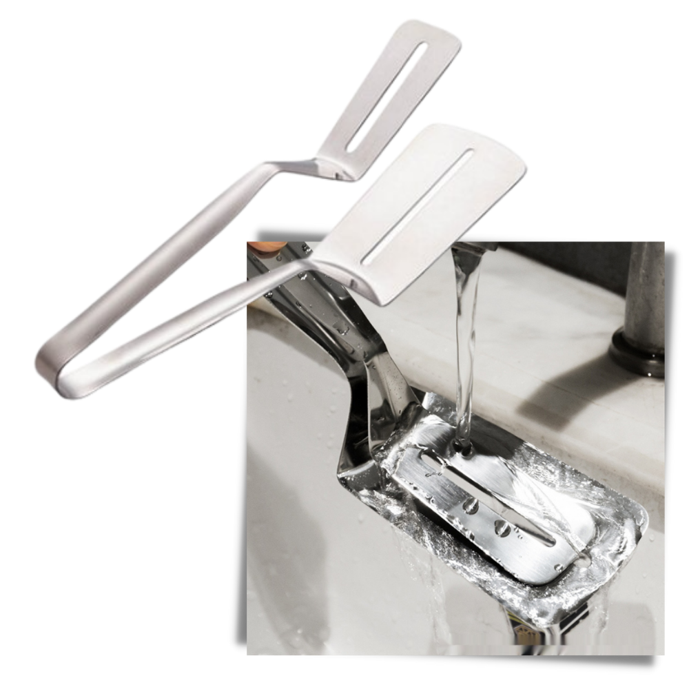 Spatule et pinces en acier inoxydable - Ozerty