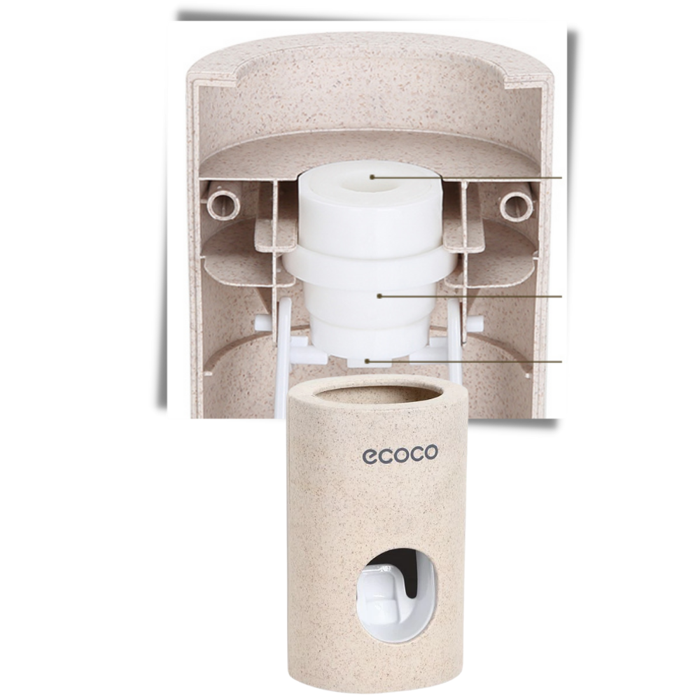 Distributeur de dentifrice mural en pierre - Ozerty