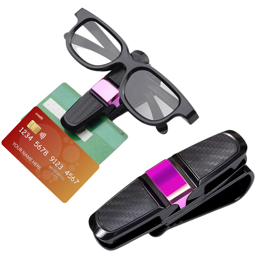 Porte-lunettes de soleil pour pare-soleil de voiture - Ozerty