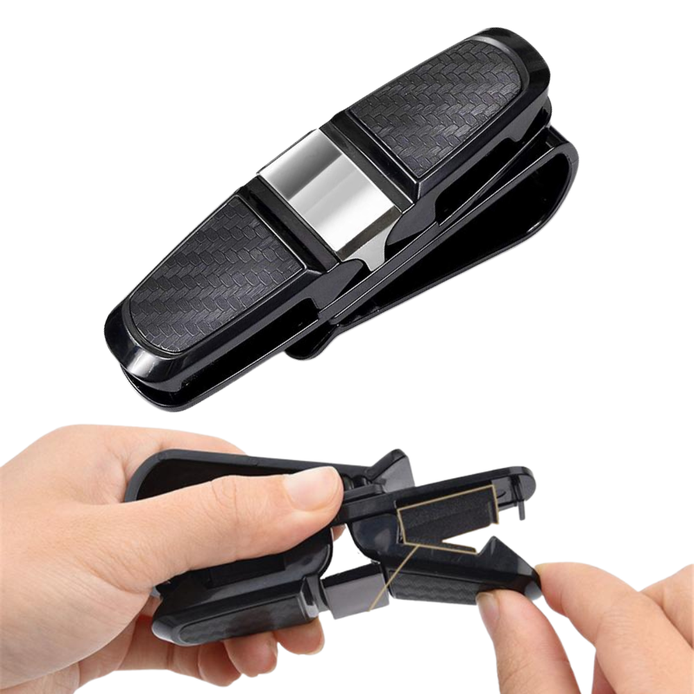 Porte-lunettes de soleil pour pare-soleil de voiture - Ozerty