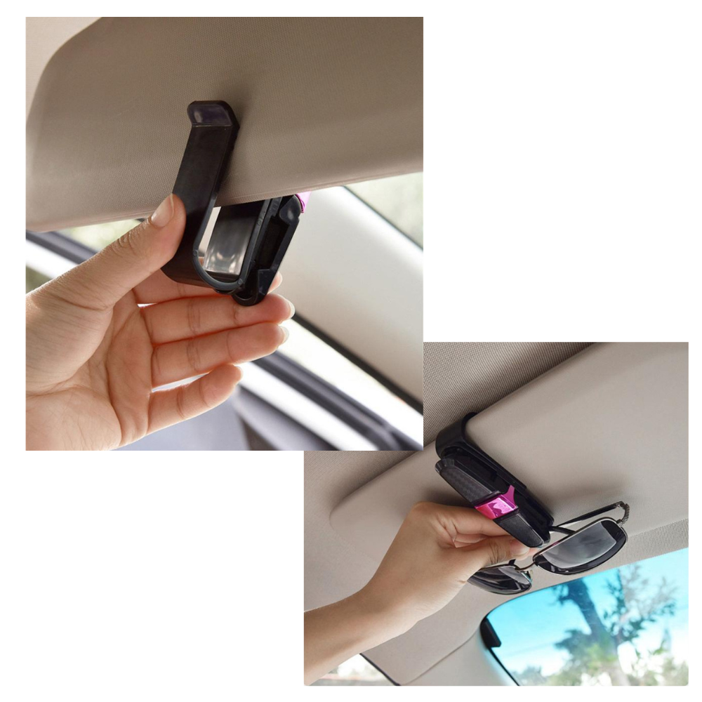 Porte-lunettes de soleil pour pare-soleil de voiture - Ozerty