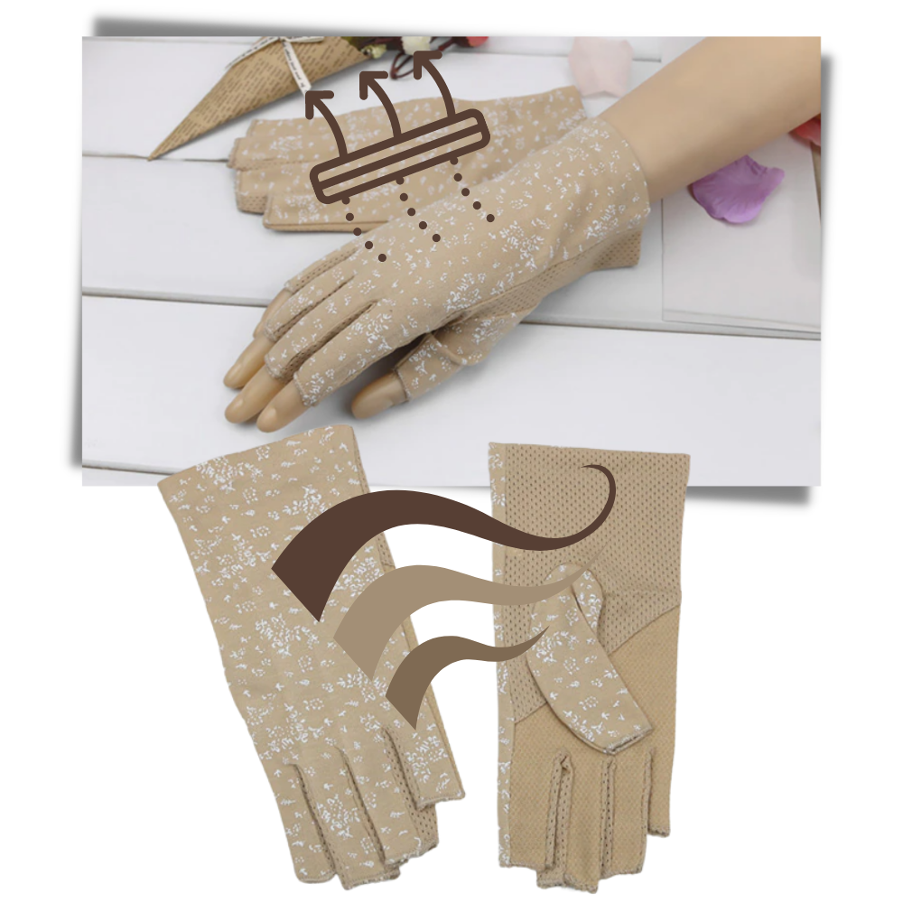 Gants élégants en coton anti-UV - Ozerty