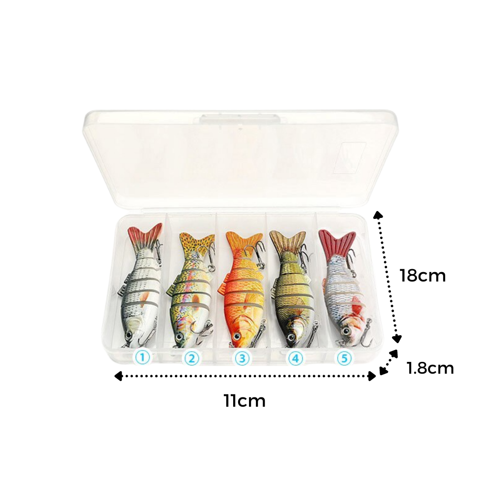 Lot de leurres de pêche artificiels Wobbler - Ozerty