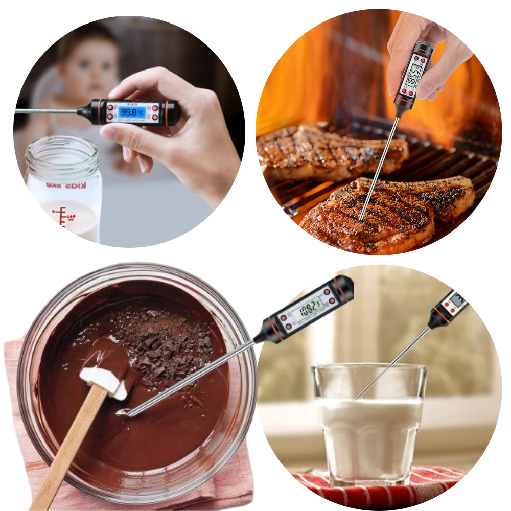 Thermomètre à sonde de cuisson numérique - Ozerty