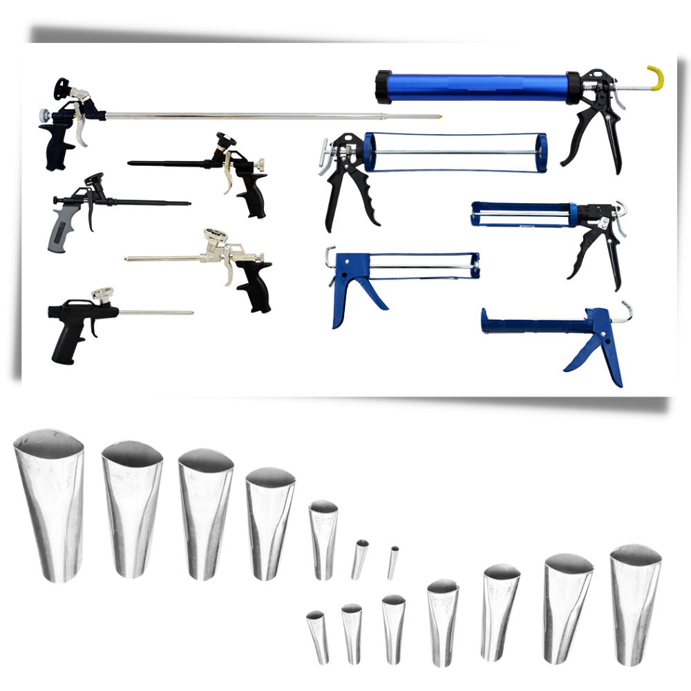 Ensemble de buses de calfeutrage en acier inoxydable - Ozerty