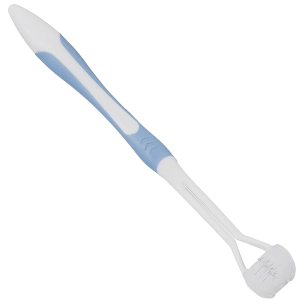 Brosse à dents à trois faces pour adultes et enfants -Bleu/   - Ozerty