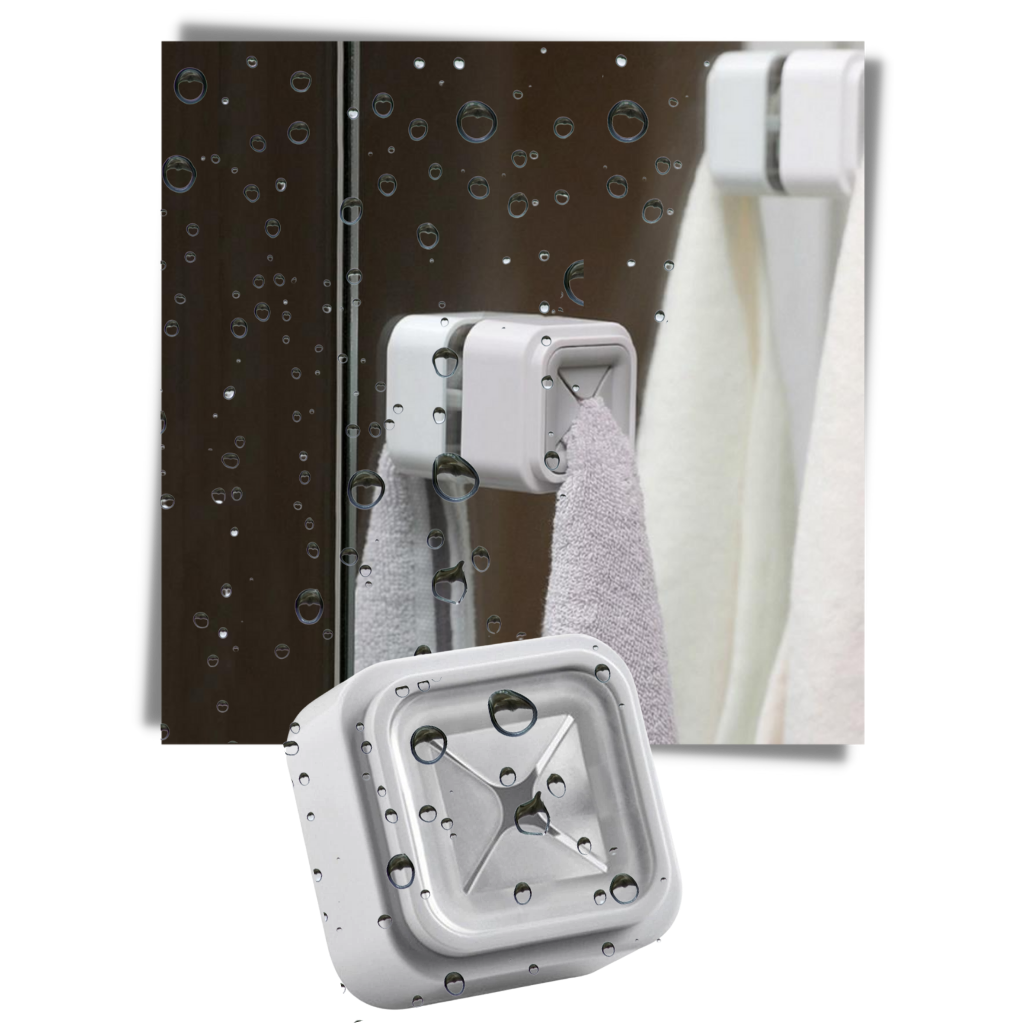 Ensemble de 3 porte-serviettes adhésifs - Ozerty