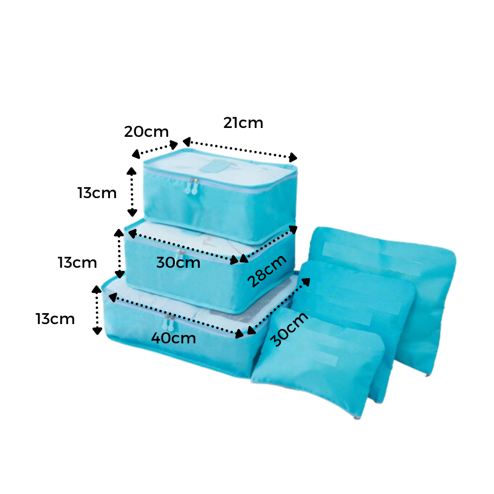 Lot de 6 petits sacs de voyage pour valise - Ozerty