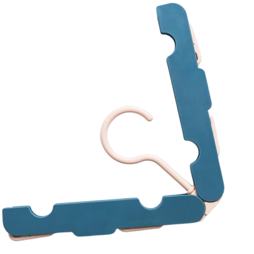 Lot de 2 cintres portables -Bleu/   - Ozerty