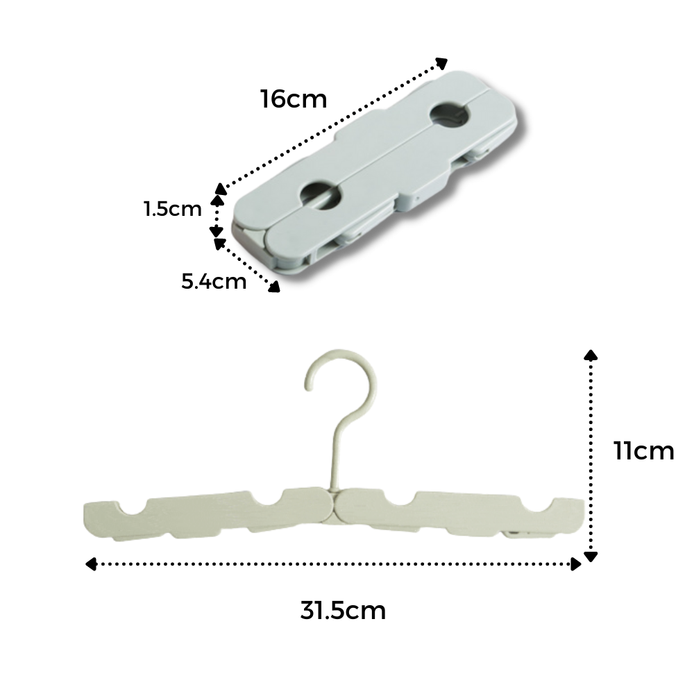 Lot de 2 cintres portables - Ozerty