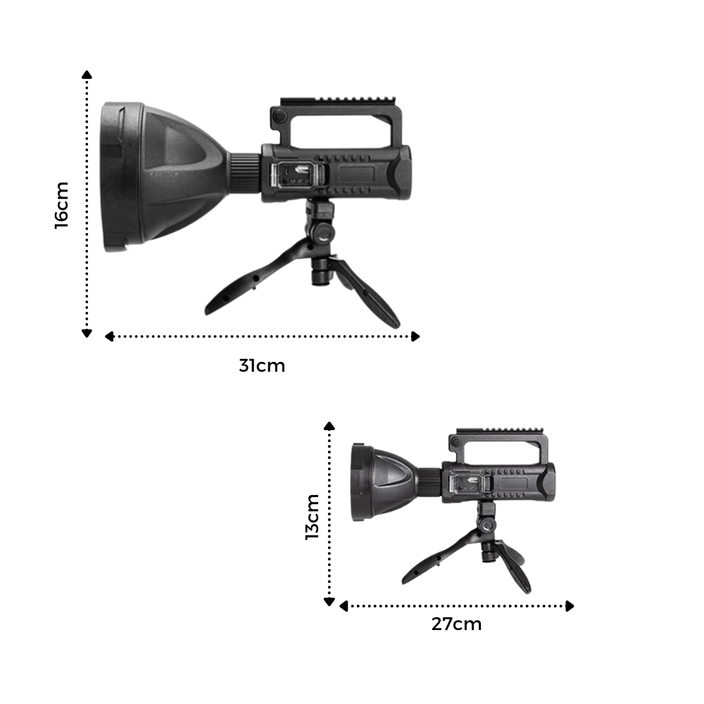 Lampe de poche LED avec trépied - Ozerty