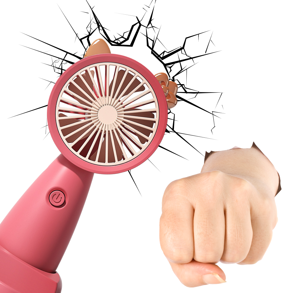 Mini ventilateur USB avec support pour téléphone - Ozerty