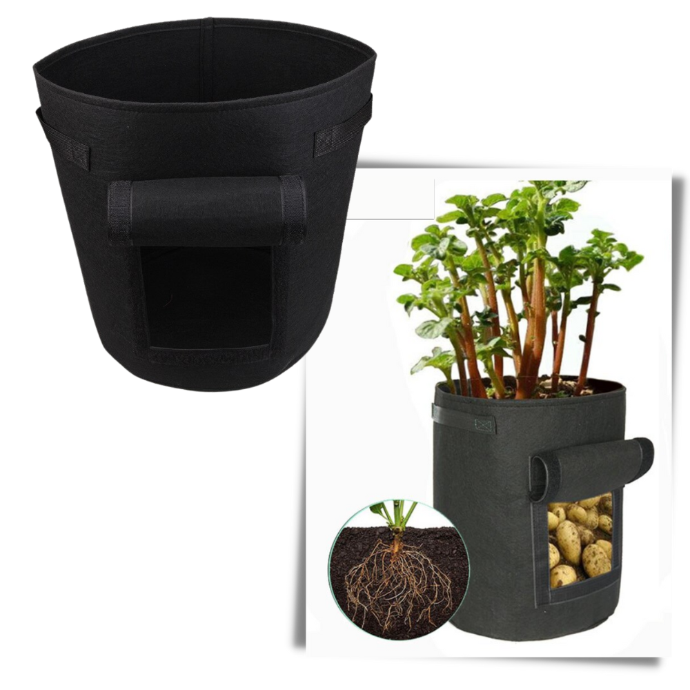 Pochette en tissu pour jardinière de légumes - Ozerty