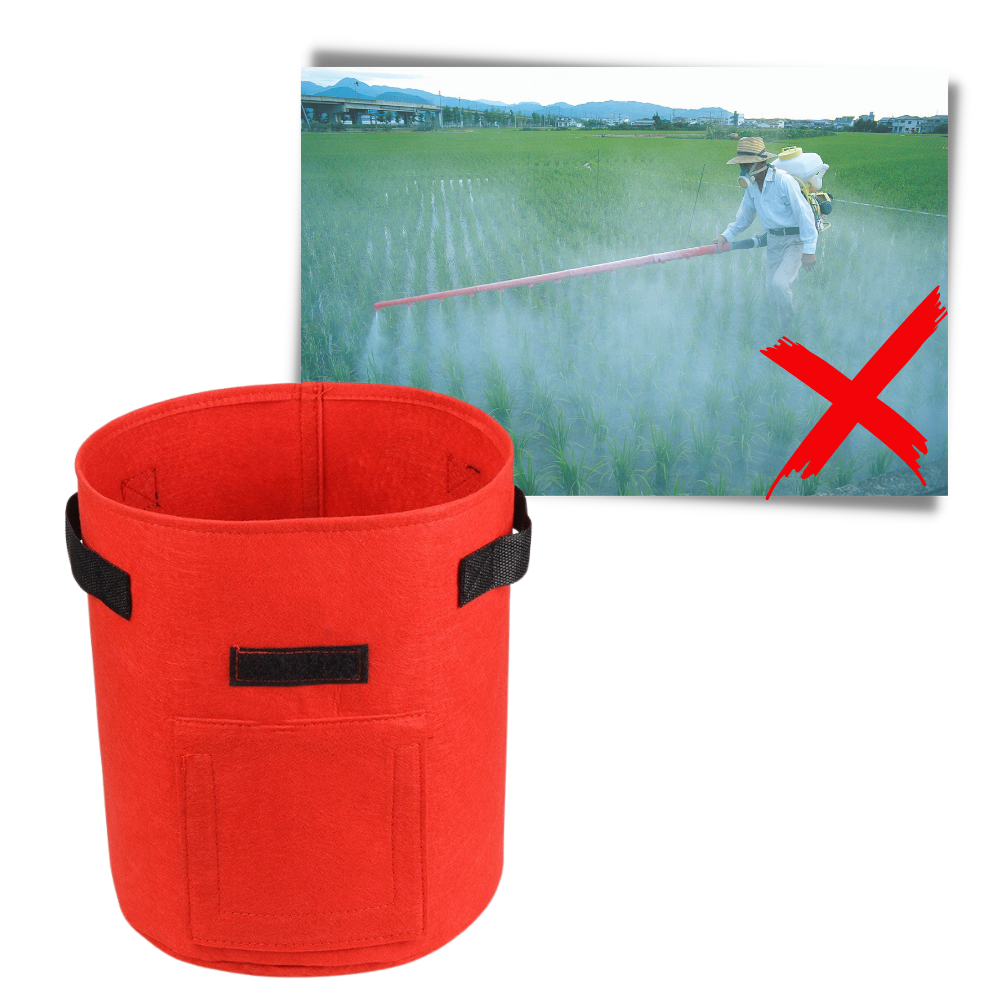 Pochette en tissu pour jardinière de légumes - Ozerty