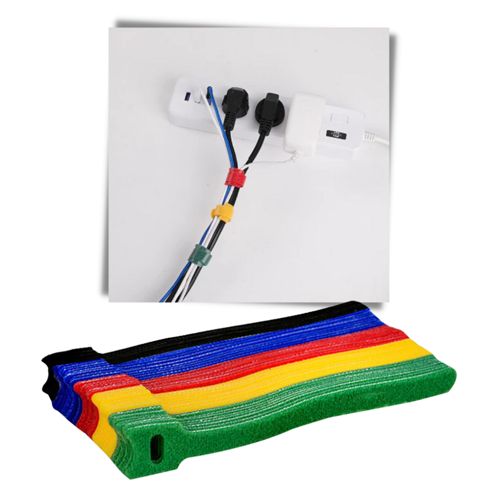 Organisateur de câbles en velcro - Ozerty