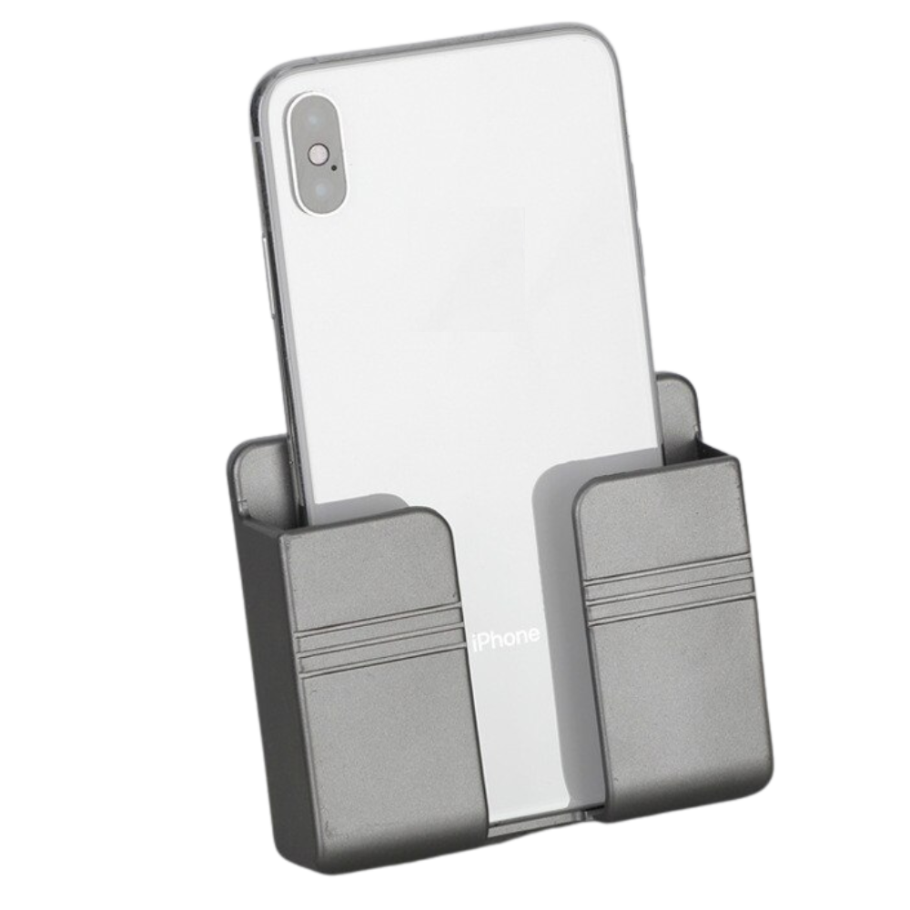 Support mural adhésif pour téléphone -Gris/B - Ozerty