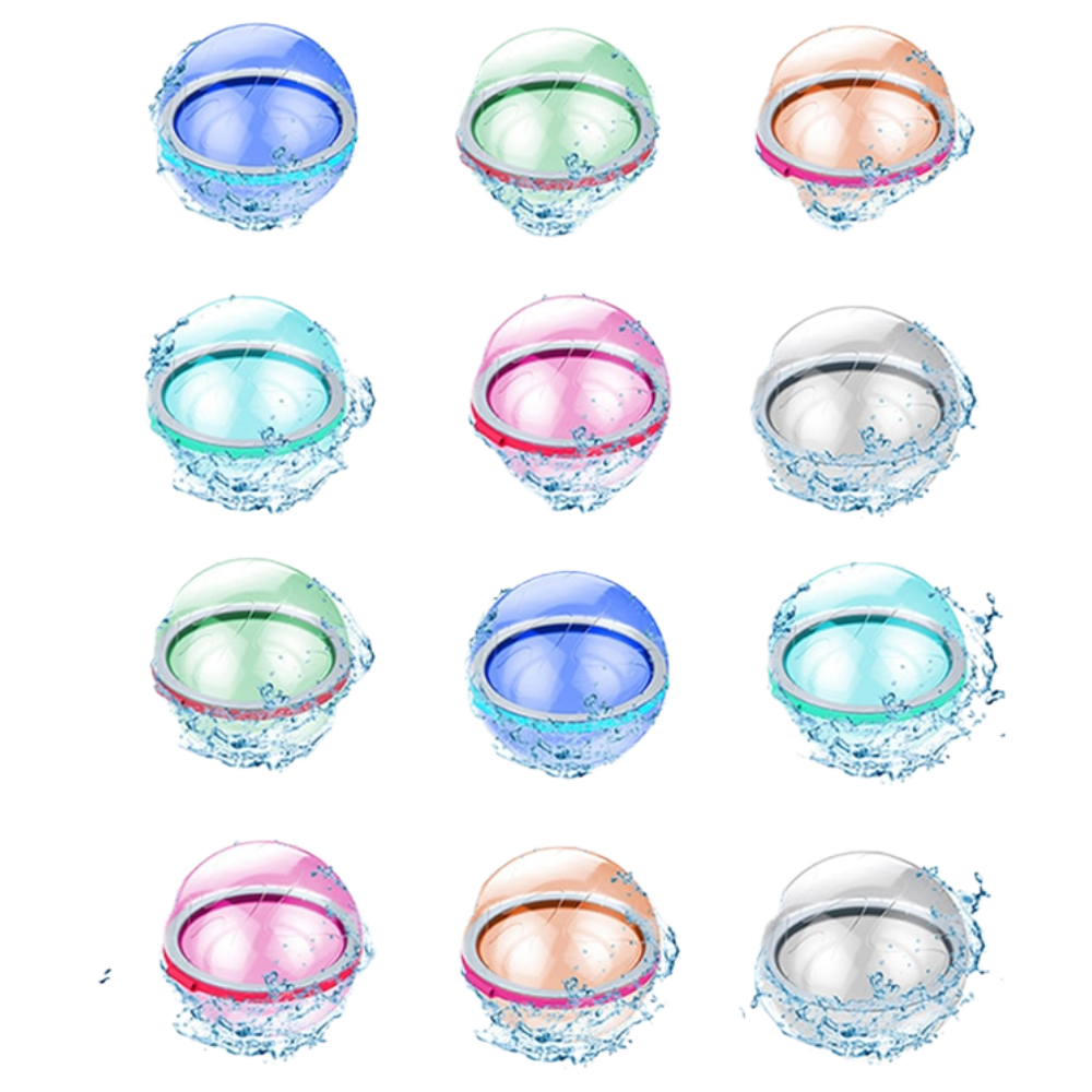 Pack de ballons d'eau réutilisables -12 pièces/   - Ozerty