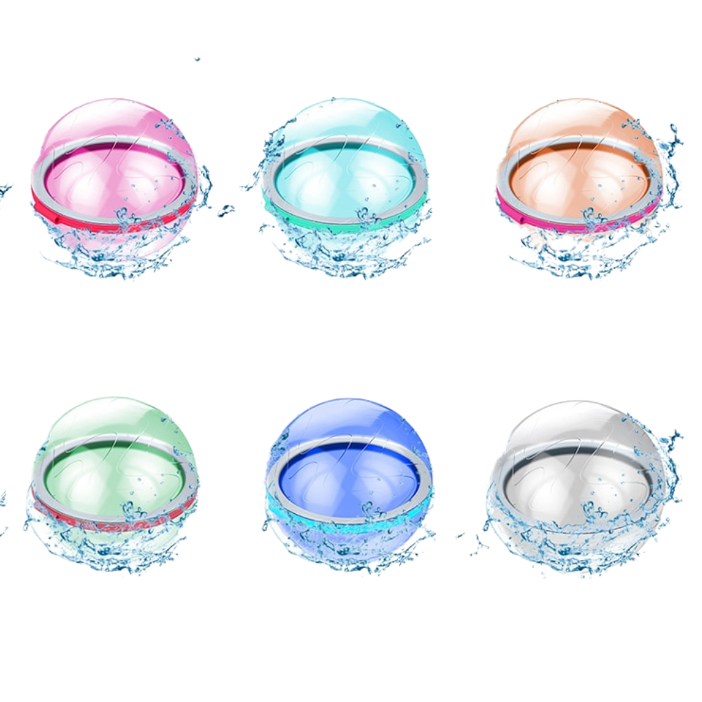 Pack de ballons d'eau réutilisables -6 pièces/   - Ozerty