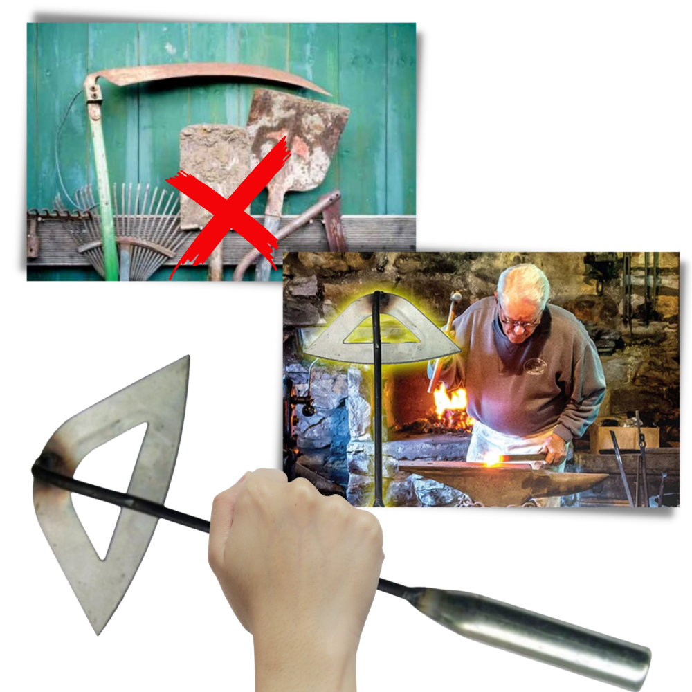 Houe creuse manuelle en acier - Ozerty