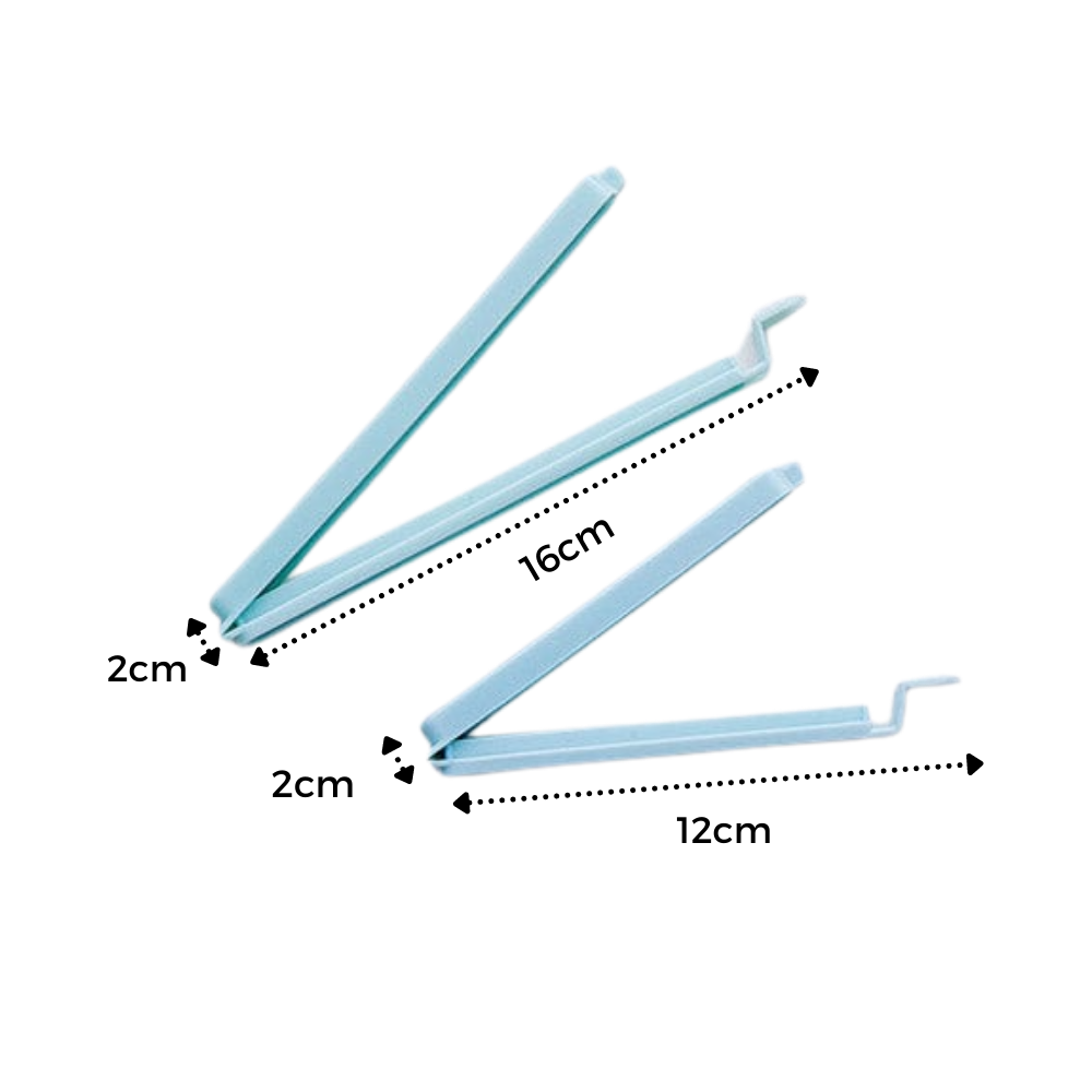 Lot de 15 clips de scellage pour sachets alimentaires - Ozerty