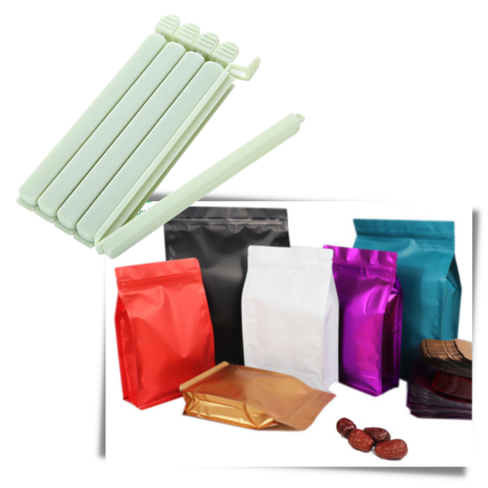 Lot de 15 clips de scellage pour sachets alimentaires - Ozerty