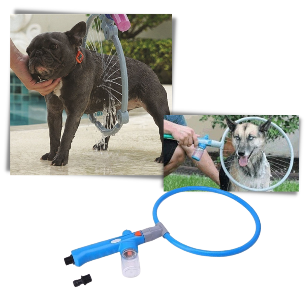 Douche à 360° pour animaux de compagnie - Ozerty