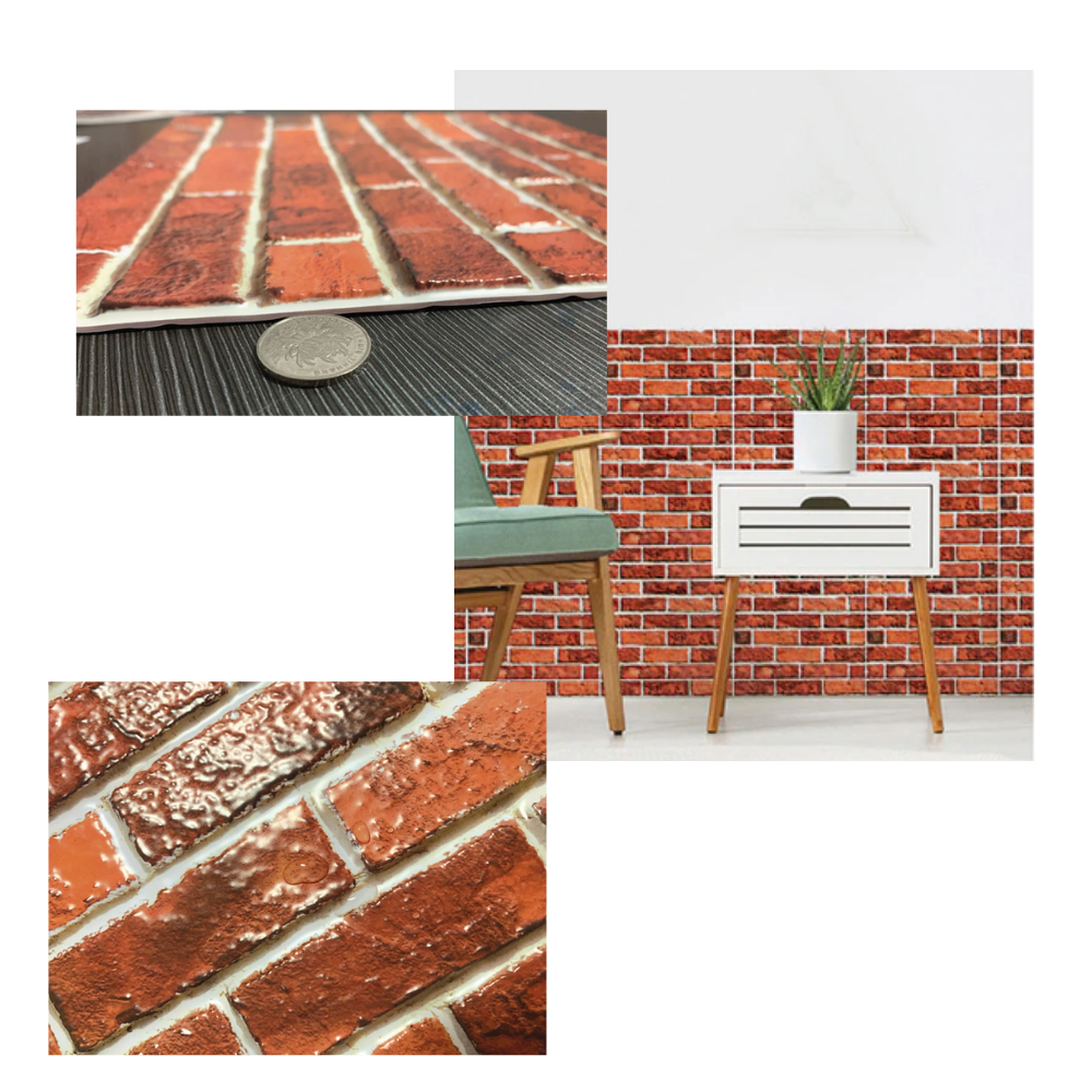 Carreaux muraux en mousse 3d à décoller et à coller - Ozerty