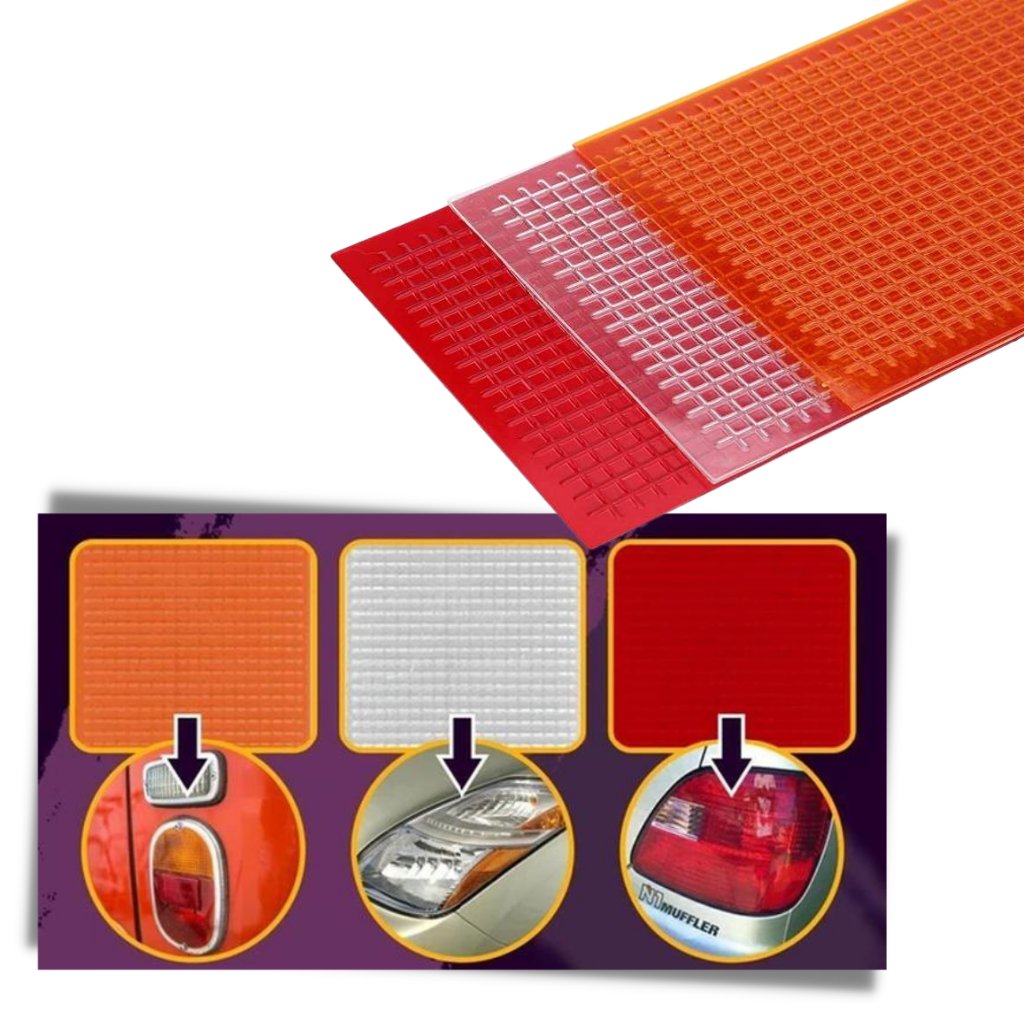 3 Pièces de film de réparation pour feux arrière - Ozerty