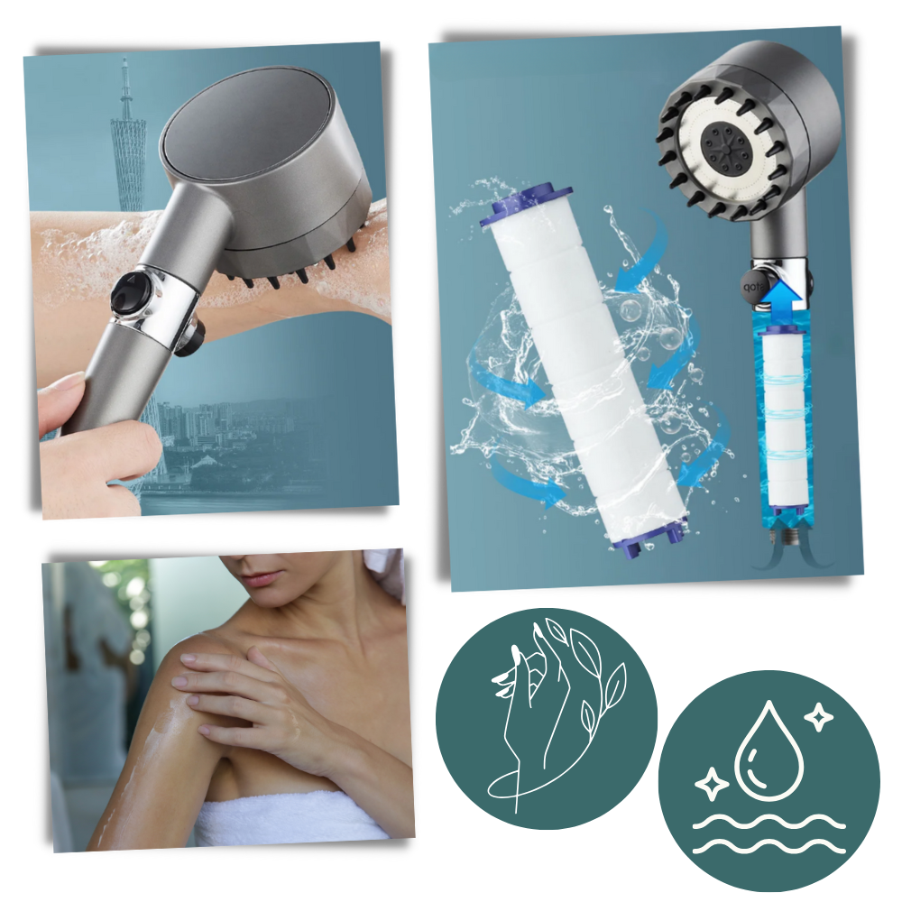 Pomme de douche haute pression 4 en 1
- Ozerty