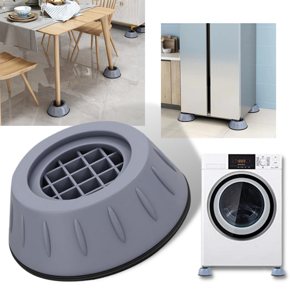 Lot de 4 patins en caoutchouc anti-vibration