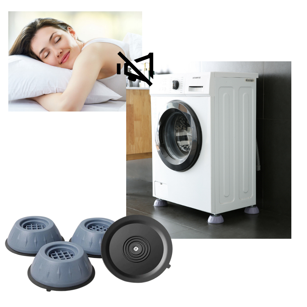 Lot de 4 patins en caoutchouc anti-vibration - Ozerty