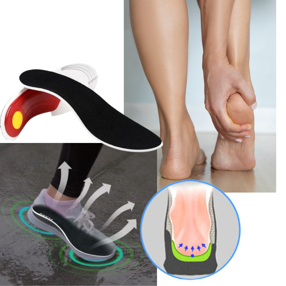 1 Paire de semelles orthopédiques fermes pour pieds plats - Ozerty