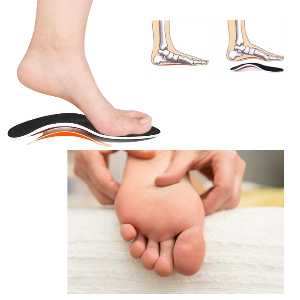 1 Paire de semelles orthopédiques fermes pour pieds plats - Ozerty