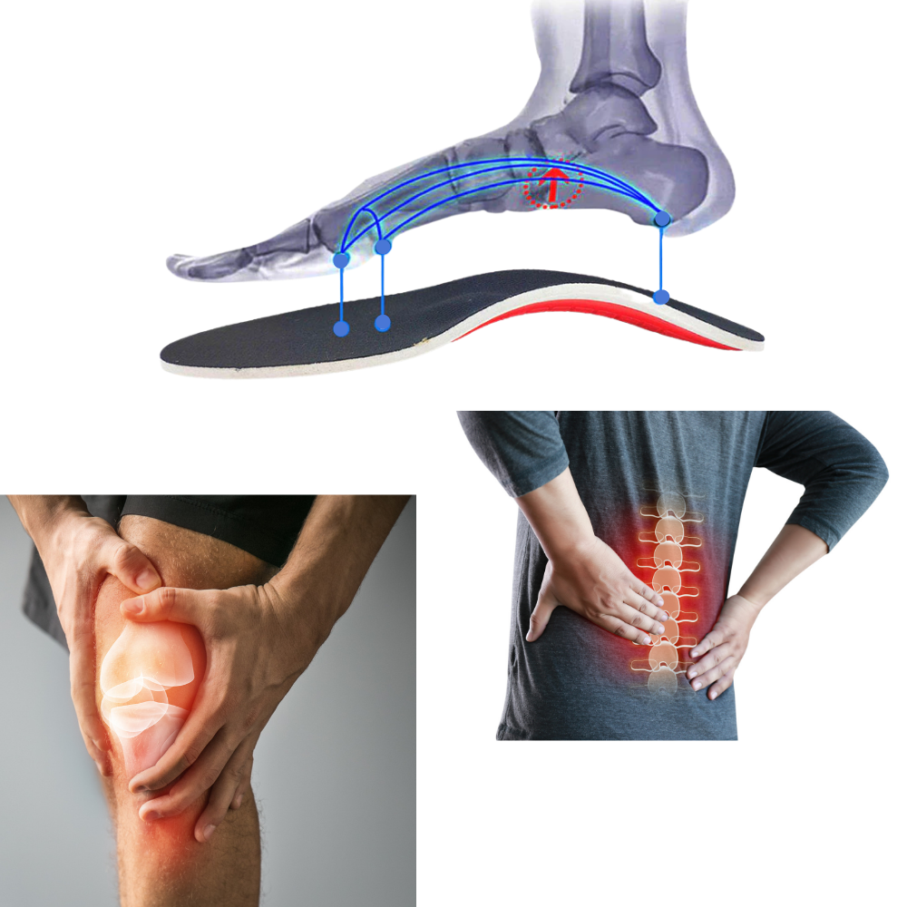 1 Paire de semelles orthopédiques fermes pour pieds plats - Ozerty