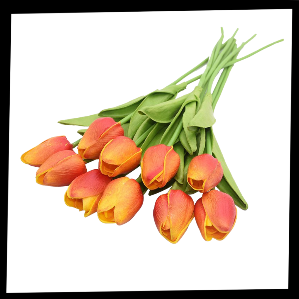 Fleur de tulipe artificielle (10 Pcs) - Ozerty