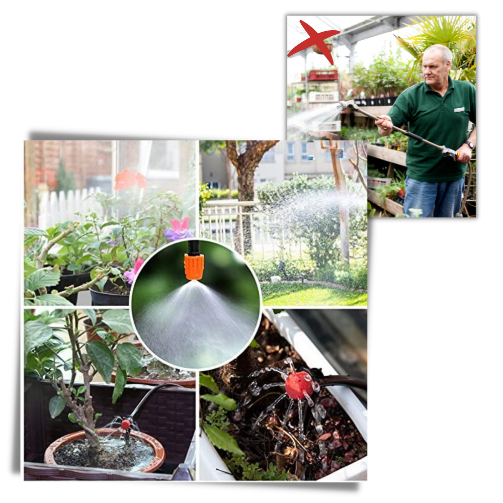 Kit de système d'irrigation de jardin  - Ozerty