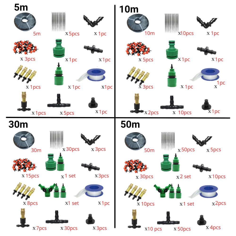 Kit de système d'irrigation de jardin  - Ozerty