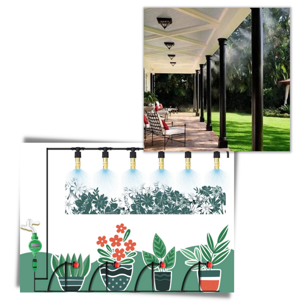 Kit de système d'irrigation de jardin  - Ozerty