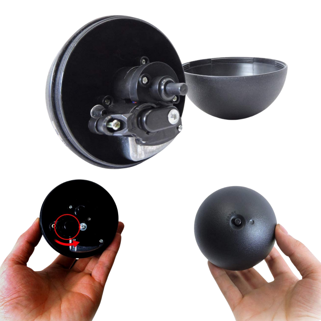 Balle rotative automatique pour chien avec 4 housses - Ozerty