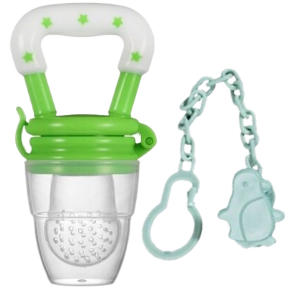 Baby pacifier with push system