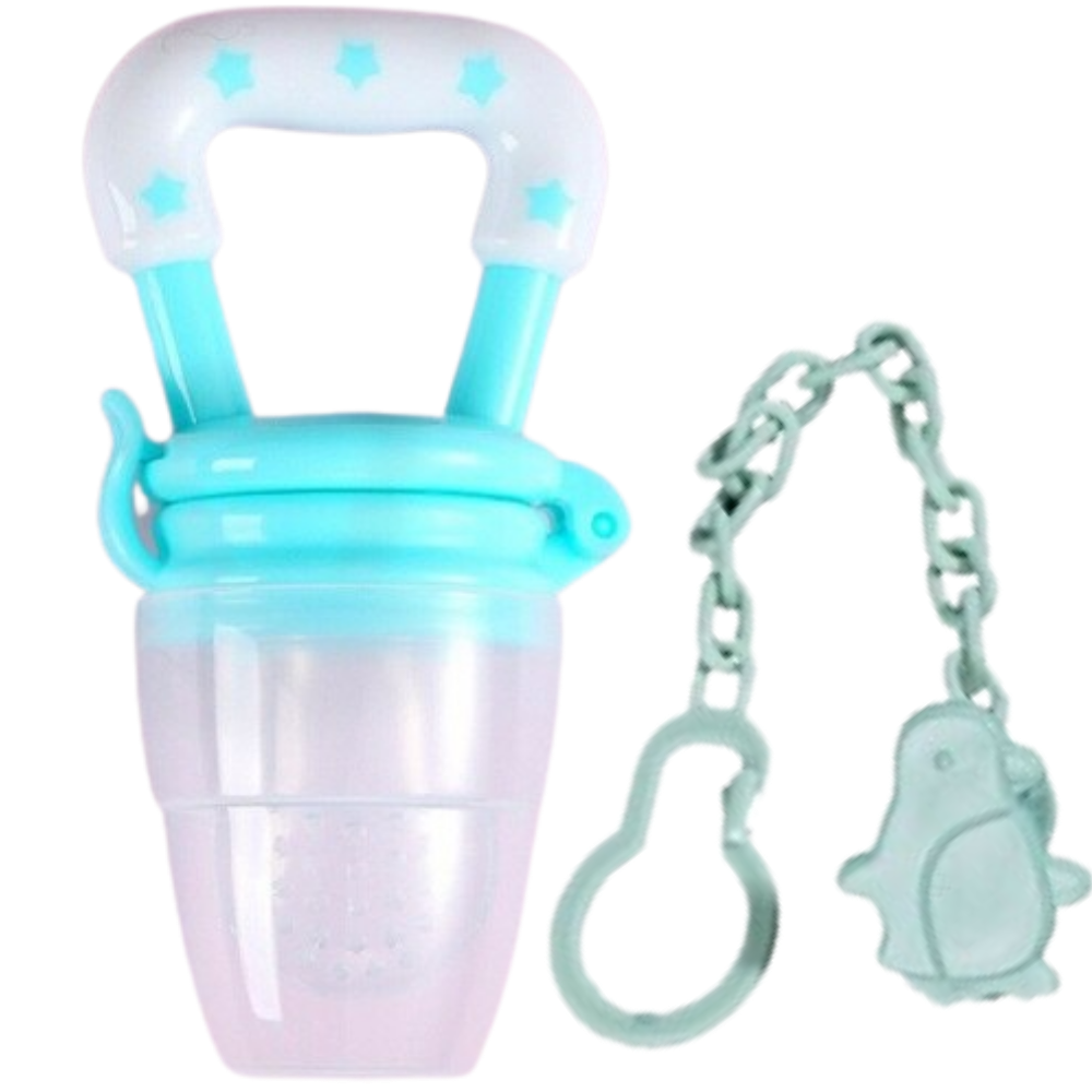Baby pacifier with push system
