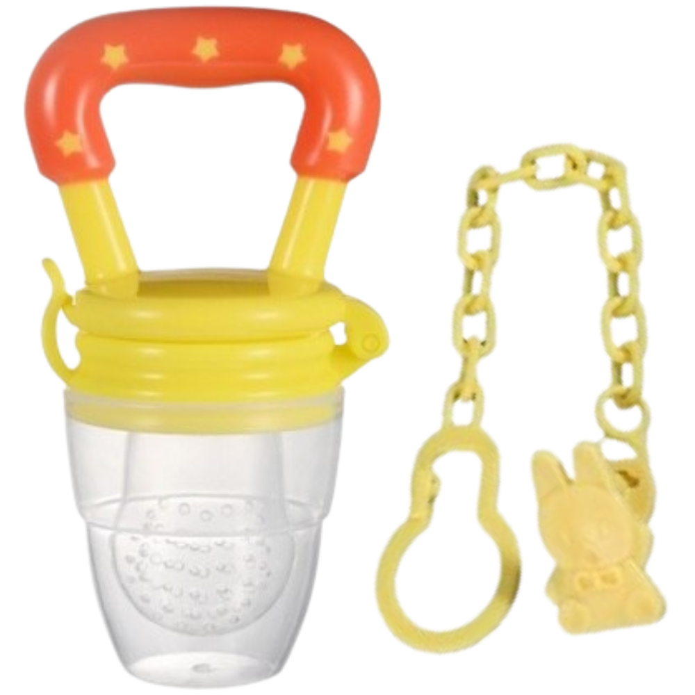 Baby pacifier with push system