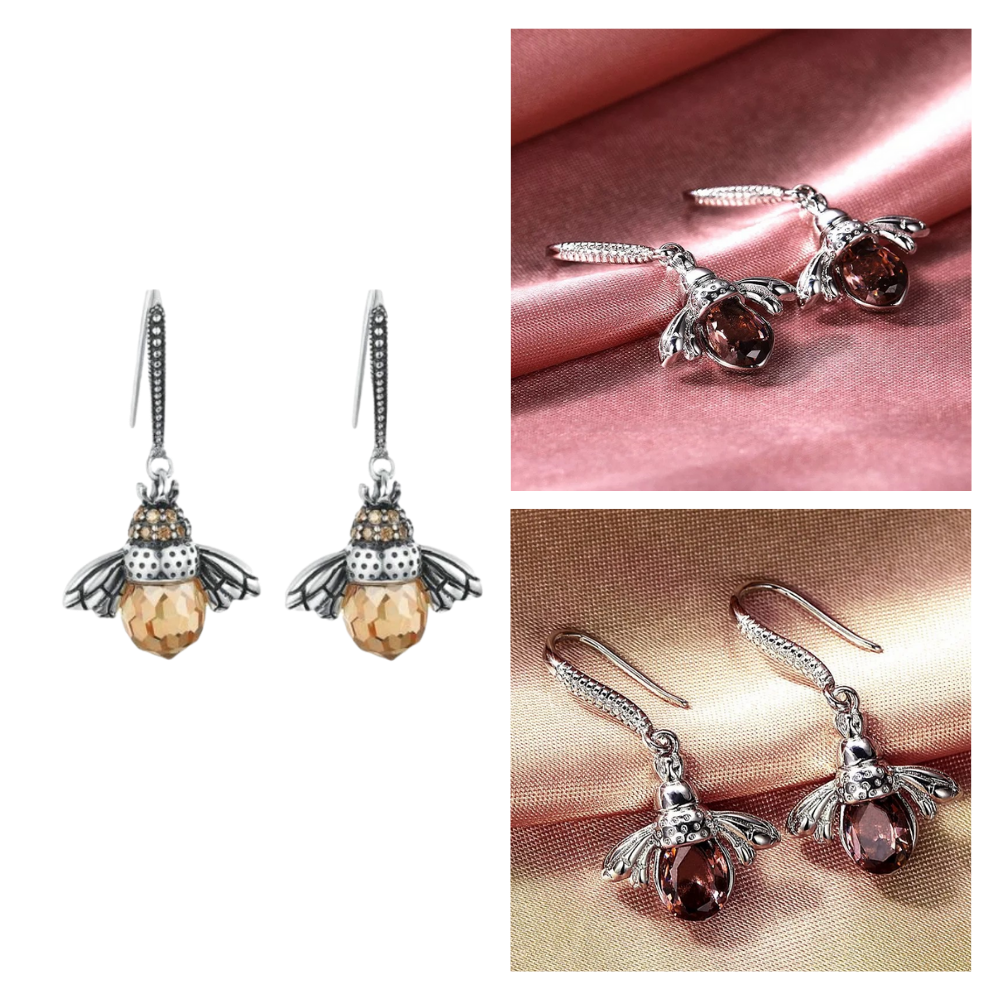 Boucles d'oreilles en forme d'abeille - Ozerty